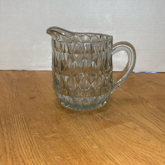 Vintage Jeanette Windsor diamond cut flared rim pitcher - Picture 1 of 4